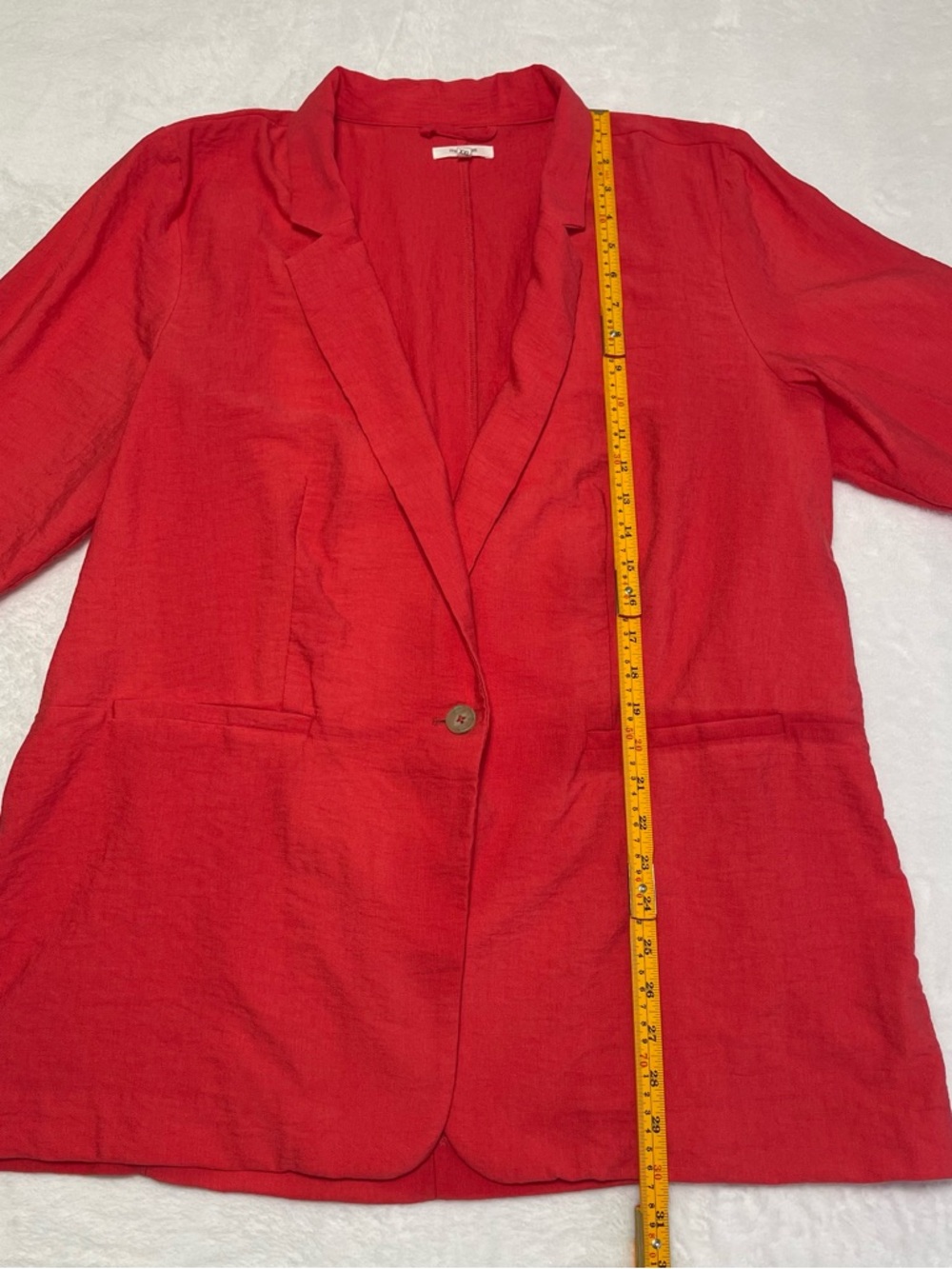 Maurices Women’s XXL Blazer and XL Paper Bag Shorts Watermelon Pink Red Suit Set - Picture 11 of 15